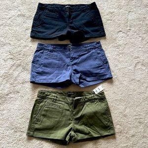 Like new and NWT, 3 pairs of Express shorts